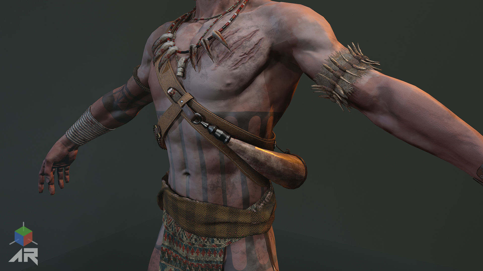 Native American Low-poly 3D model_19