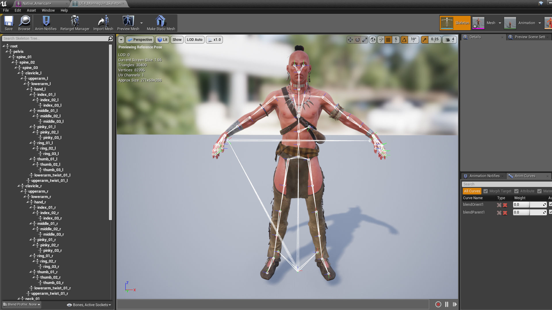 Native American Low-poly 3D model_22