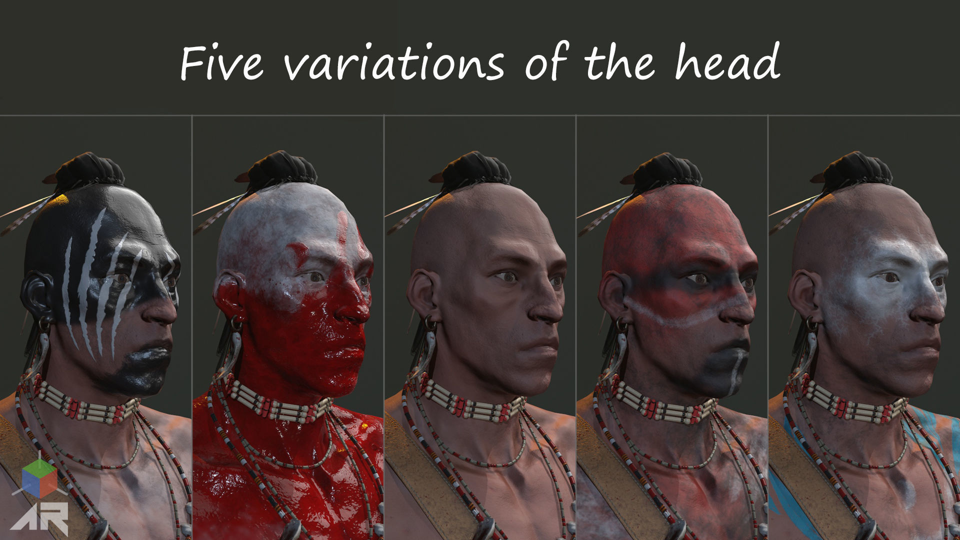 Native American Low-poly 3D model_9