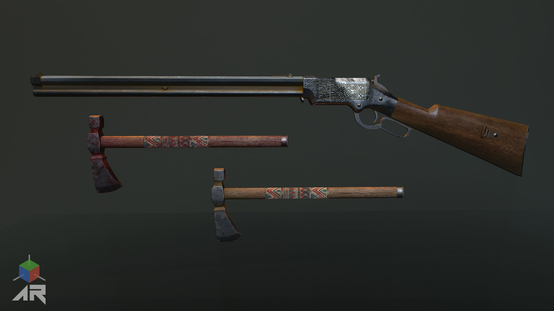 Native American Low-poly 3D model_14