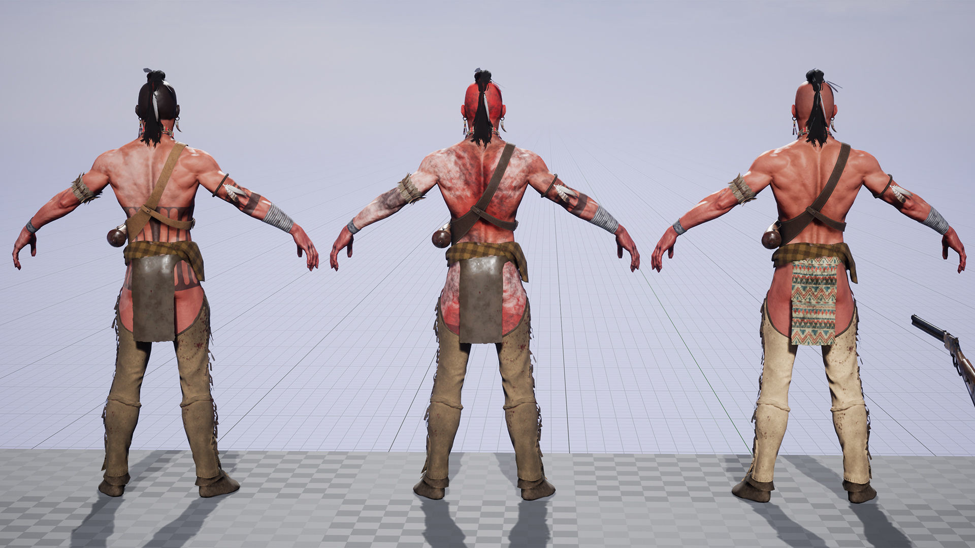 Native American Low-poly 3D model_31