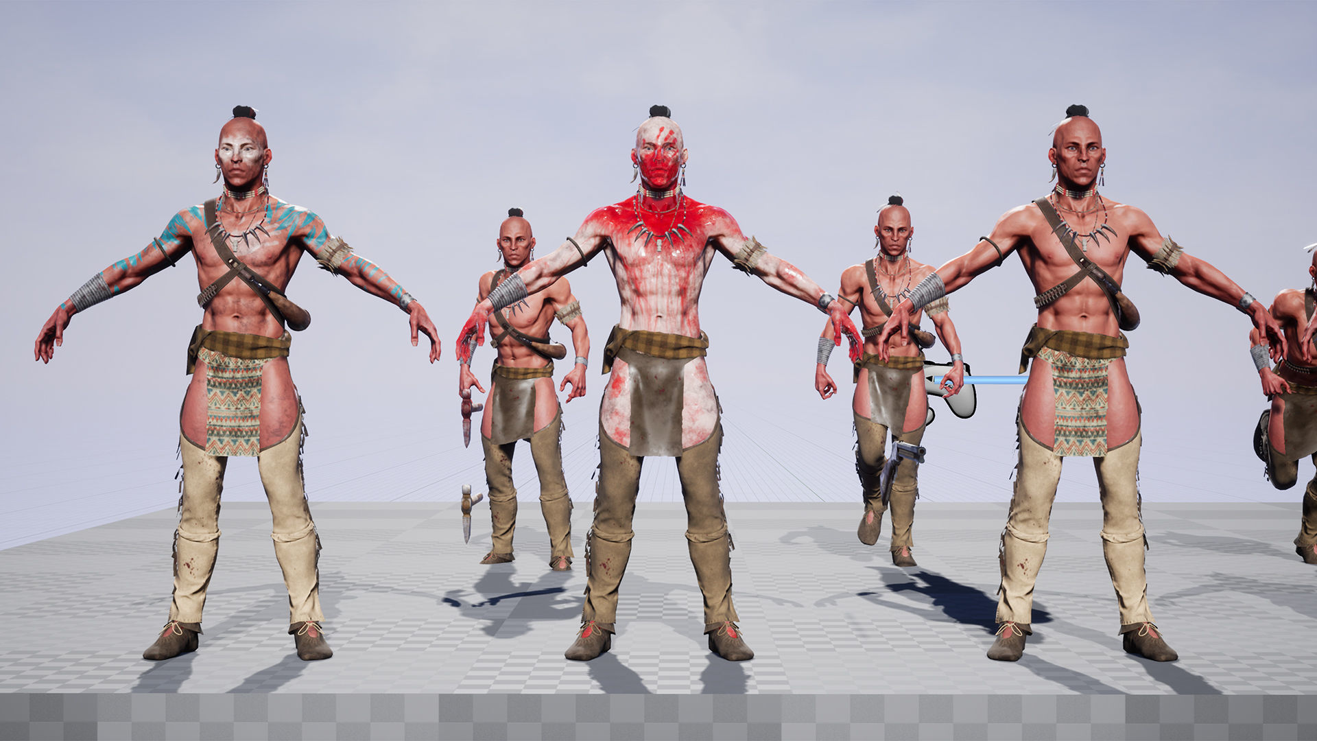 Native American Low-poly 3D model_28