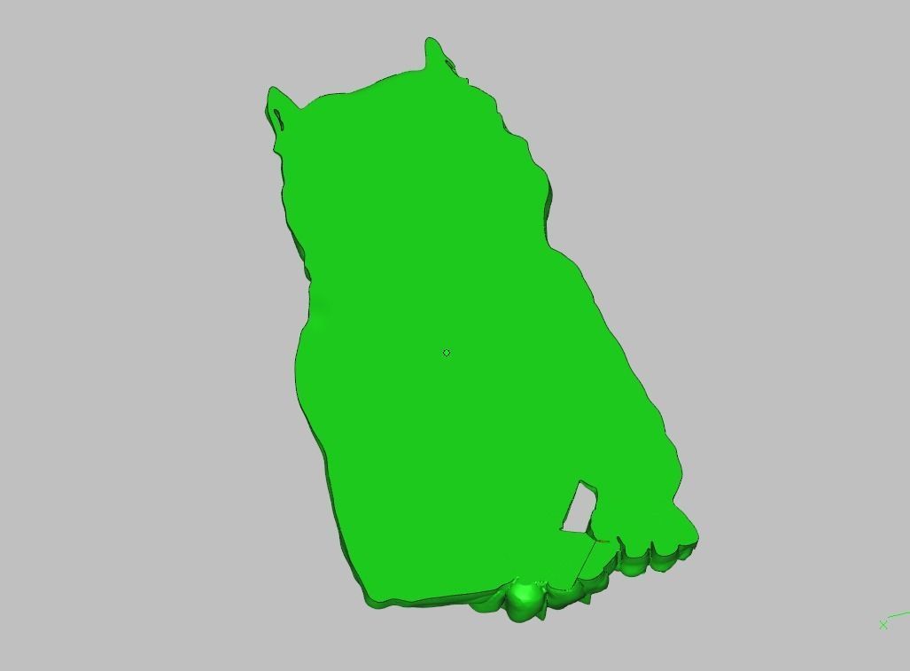 Bas relief Pitbull dog  3D print model_5