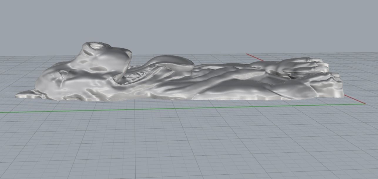 Bas relief Pitbull dog  3D print model_1