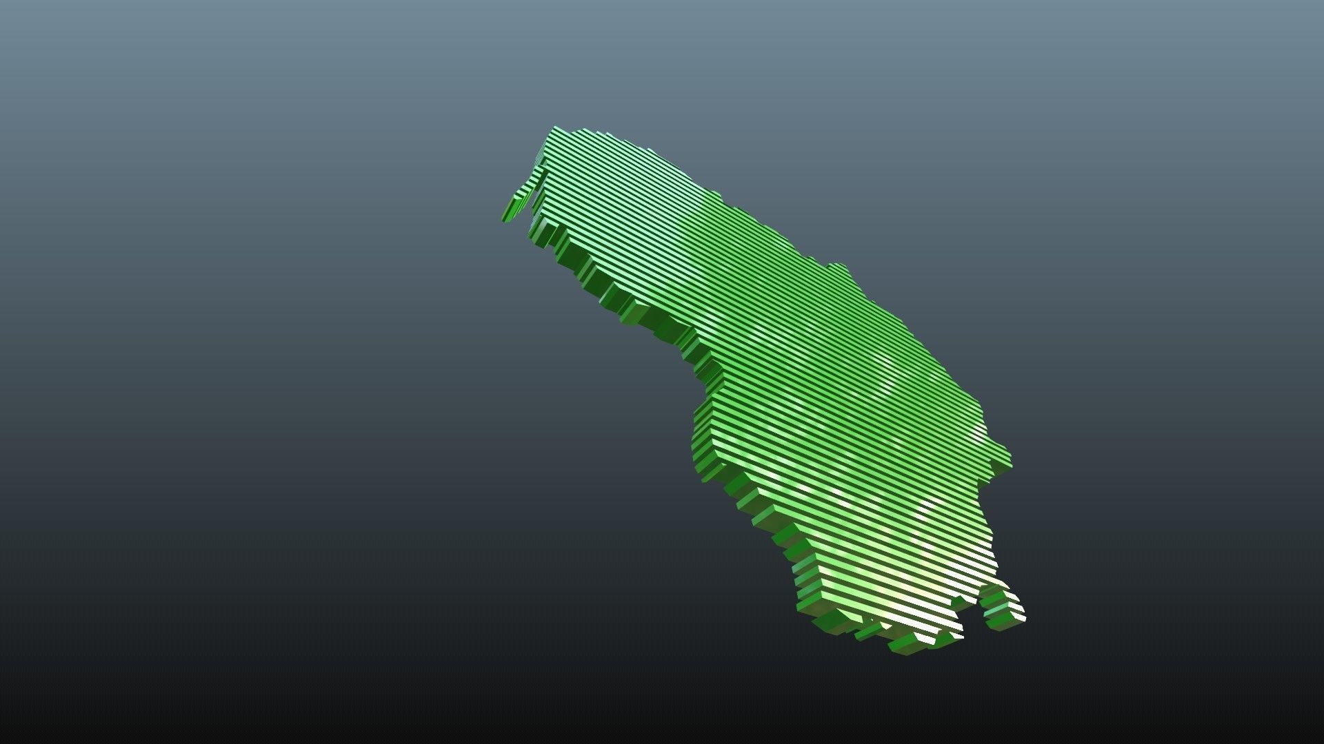 Lithuania map symbols 1 Low-poly 3D model_2
