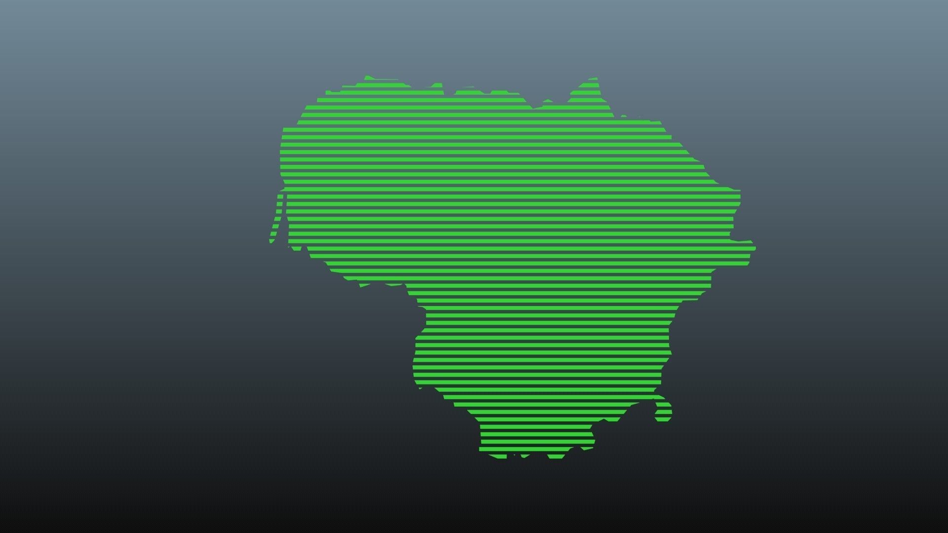 Lithuania map symbols 1 Low-poly 3D model_0
