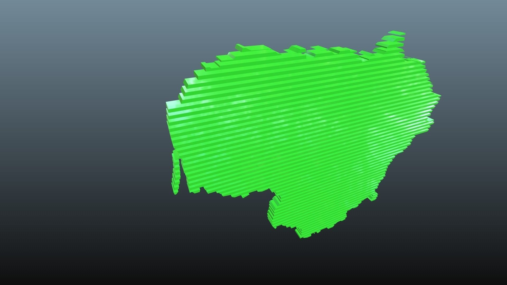Lithuania map symbols 1 Low-poly 3D model_1