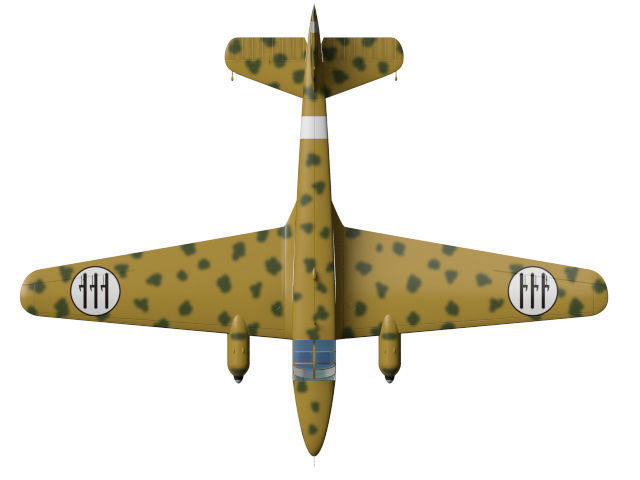 Caproni Ca309 Ghibli 3D model_5