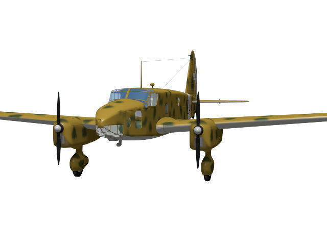 Caproni Ca309 Ghibli 3D model_3