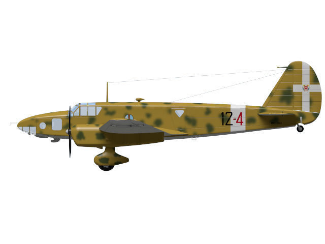 Caproni Ca309 Ghibli 3D model_4