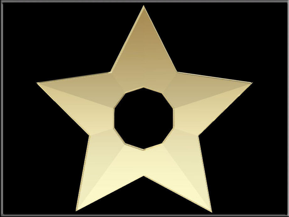 Star Hole Low-poly 3D model_1