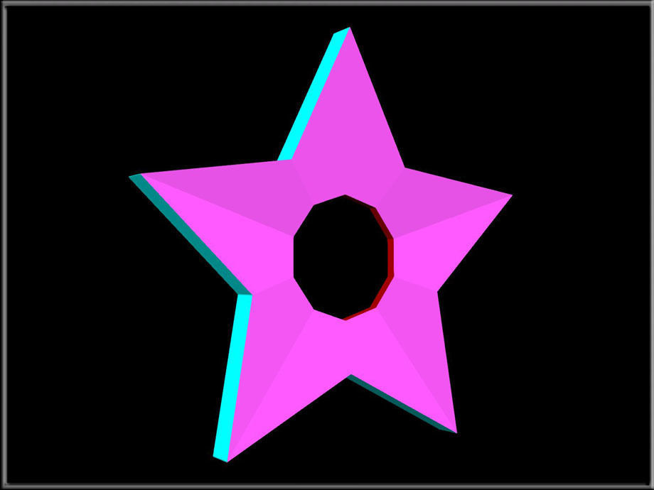 Star Hole Low-poly 3D model_7