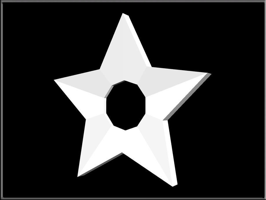 Star Hole Low-poly 3D model_5