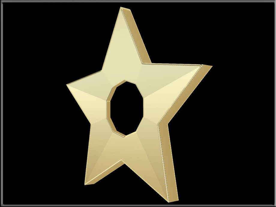 Star Hole Low-poly 3D model_3