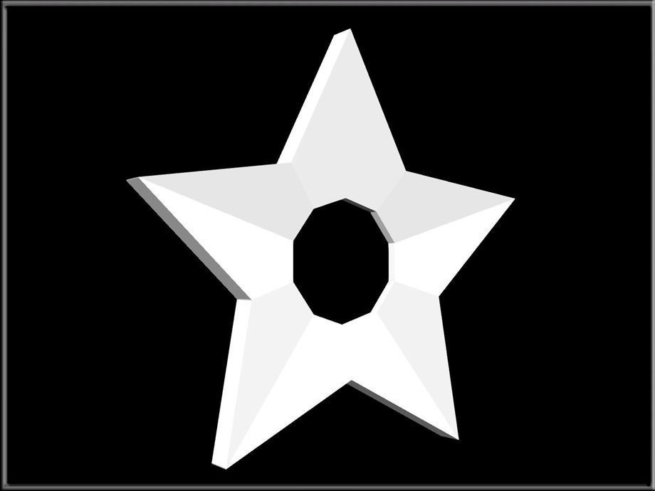 Star Hole Low-poly 3D model_6