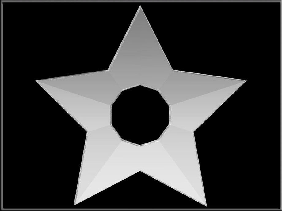 Star Hole Low-poly 3D model_2