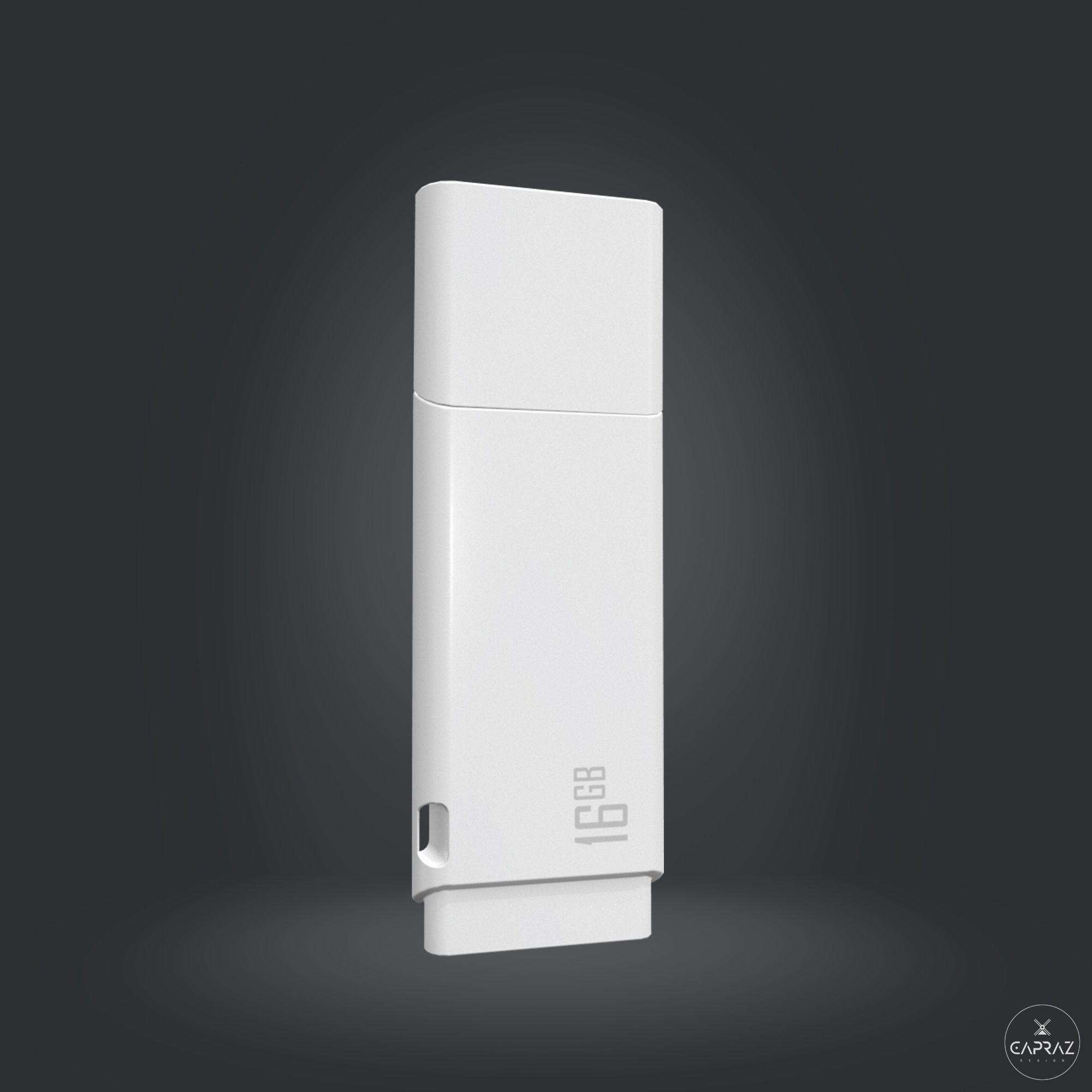 USB Flash Data Traveler - RC - Game Ready Low-poly 3D model_3