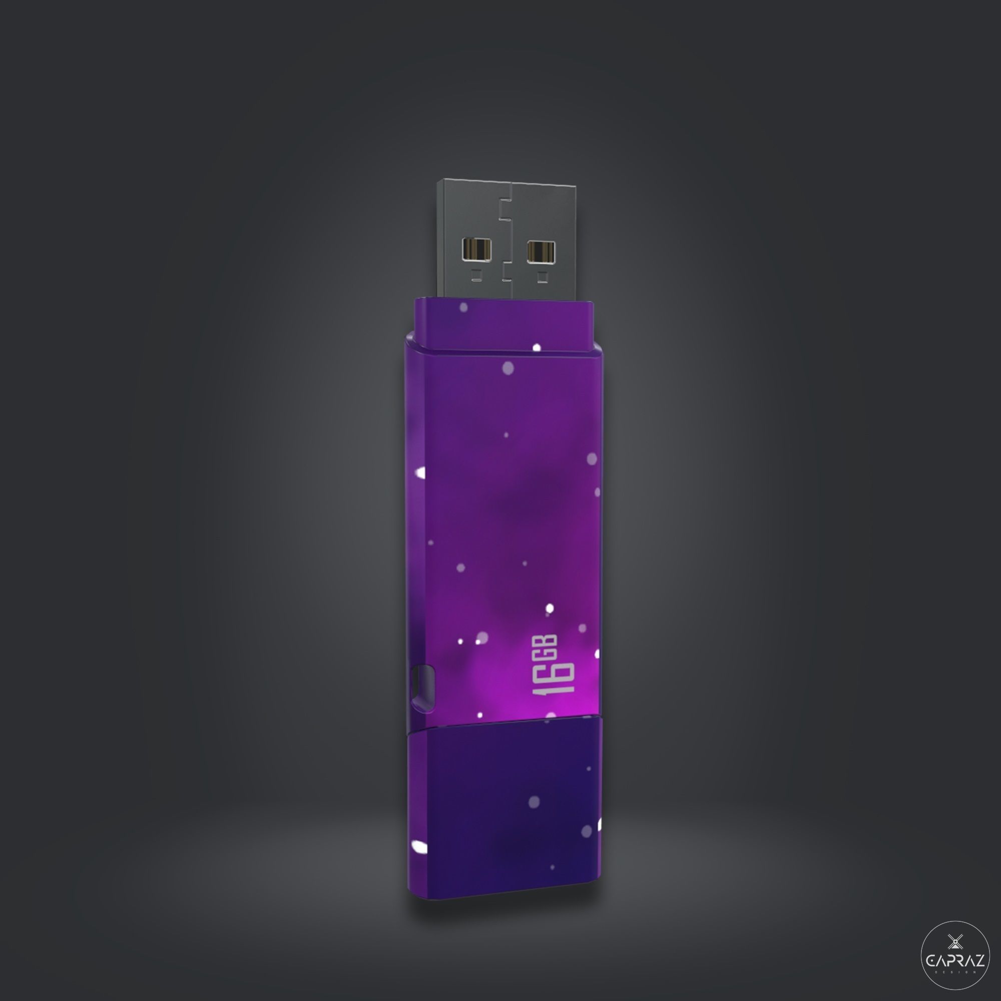 USB Flash Data Traveler - RC - Game Ready Low-poly 3D model_9