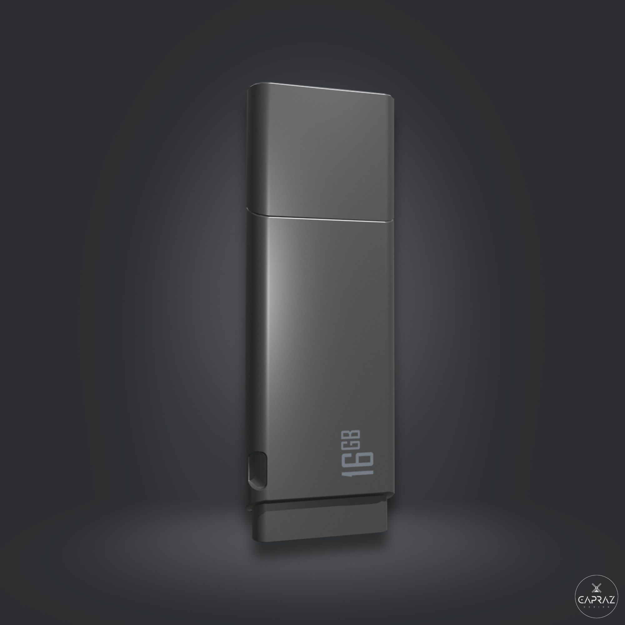 USB Flash Data Traveler - RC - Game Ready Low-poly 3D model_25