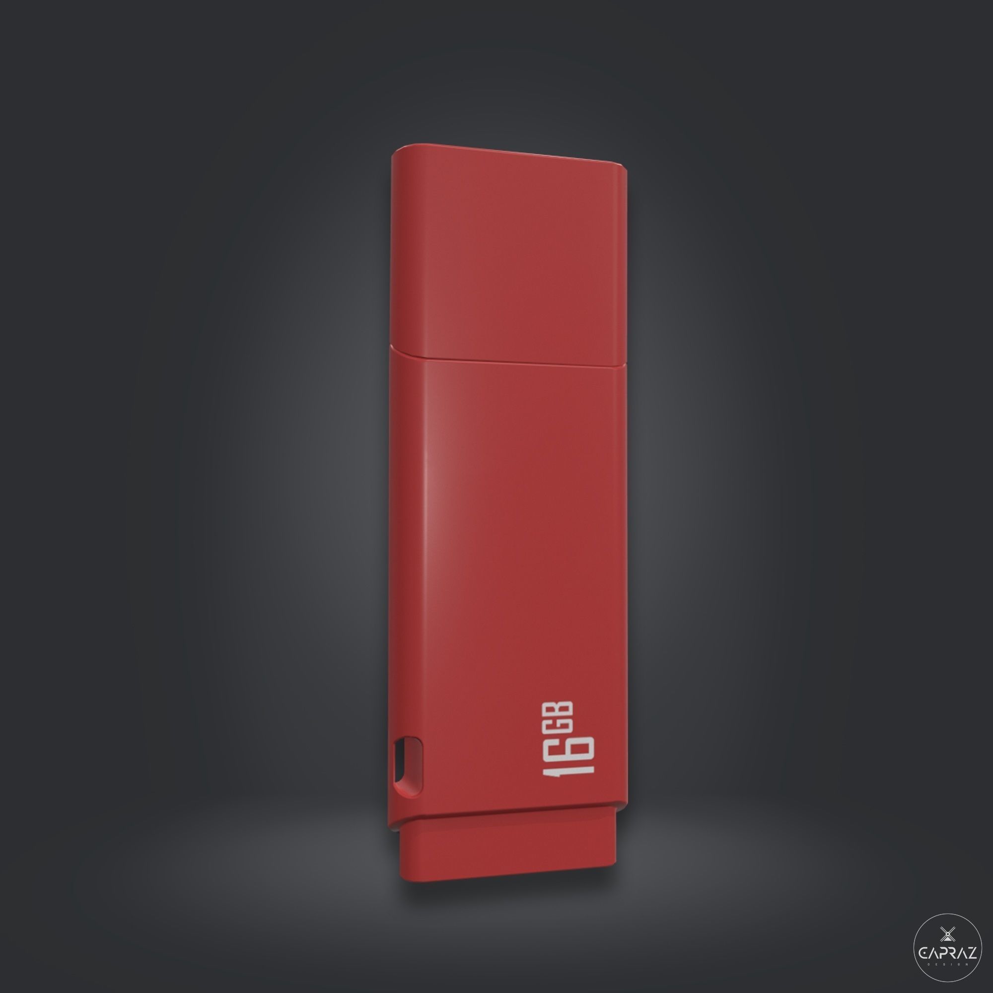 USB Flash Data Traveler - RC - Game Ready Low-poly 3D model_27