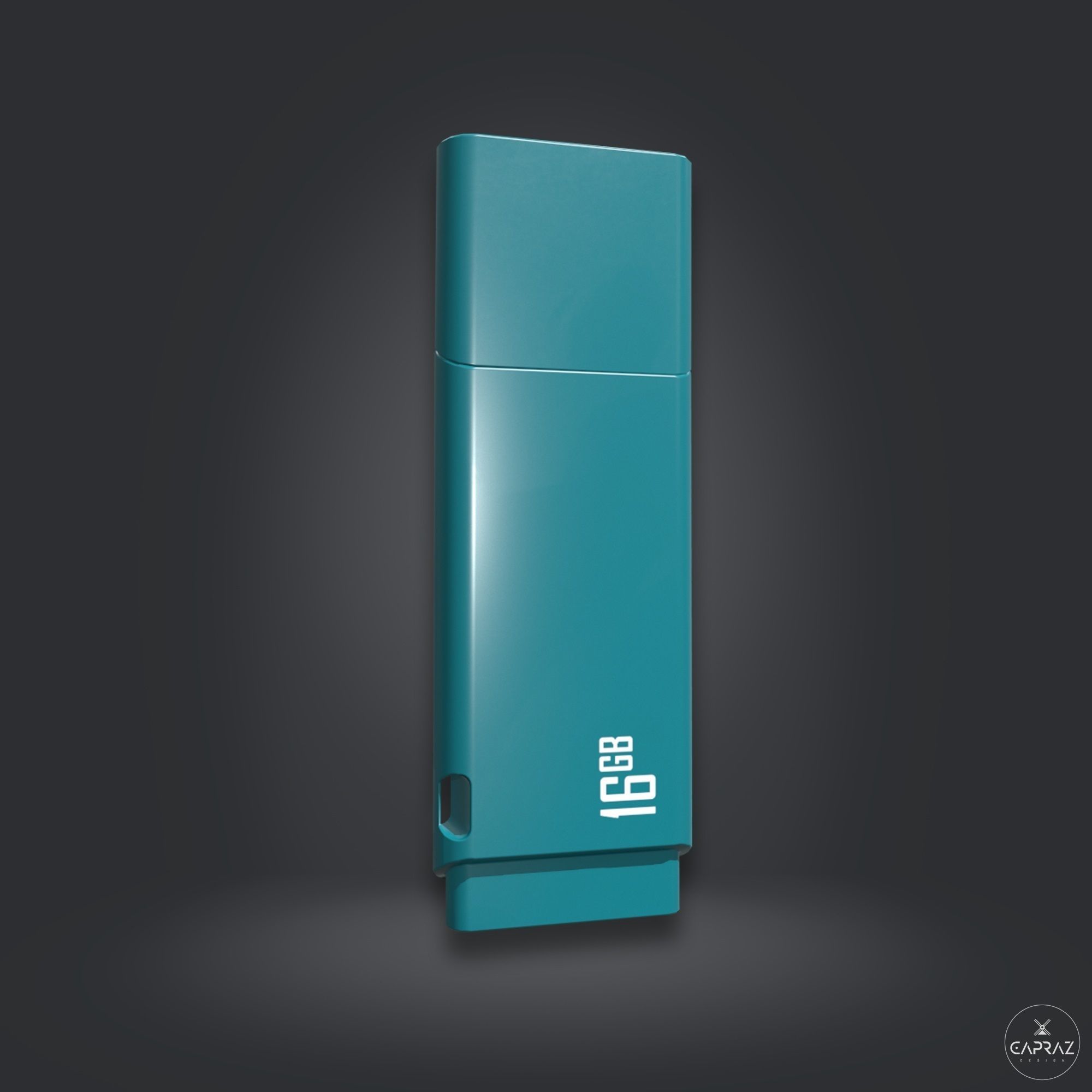 USB Flash Data Traveler - RC - Game Ready Low-poly 3D model_4