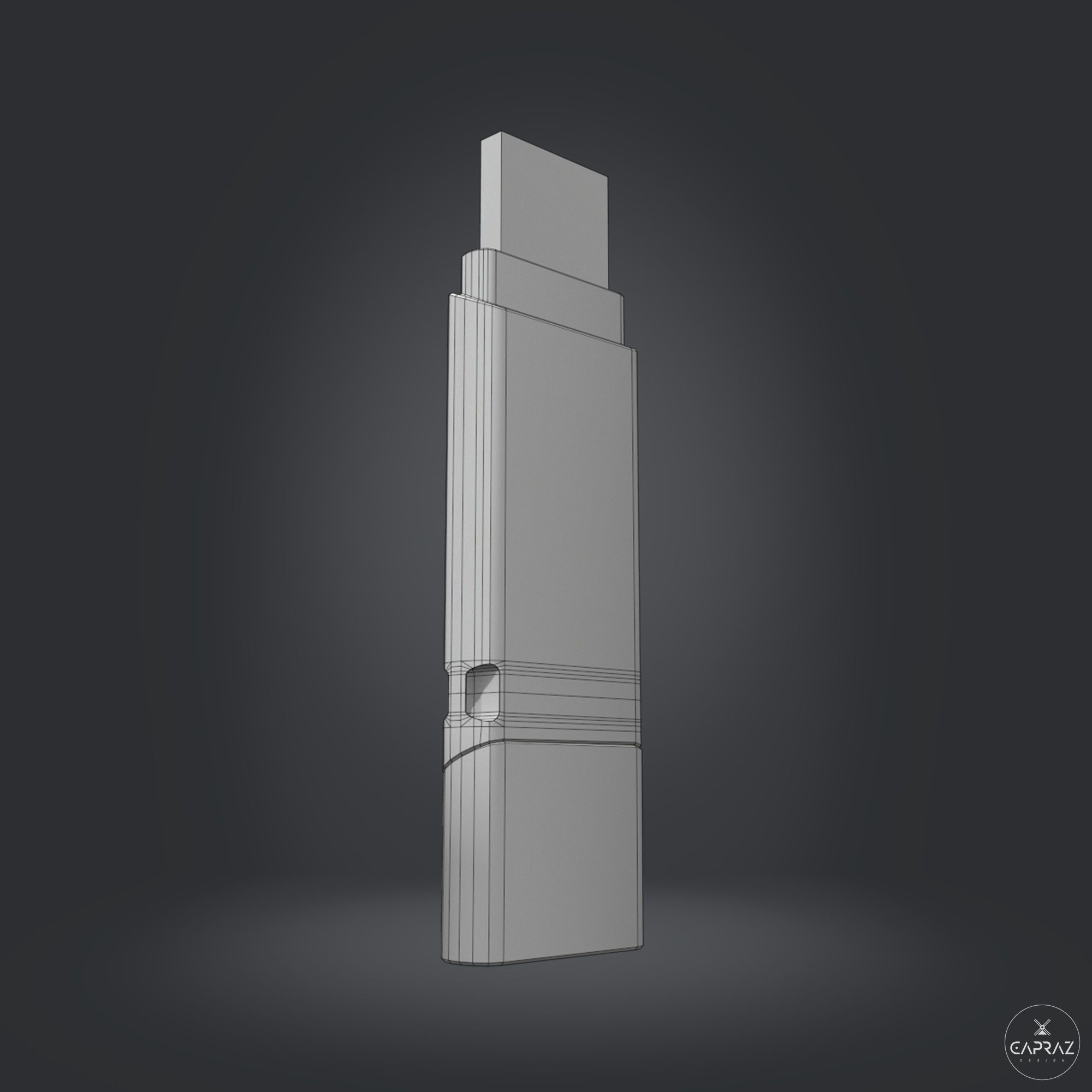 USB Flash Data Traveler - RC - Game Ready Low-poly 3D model_14