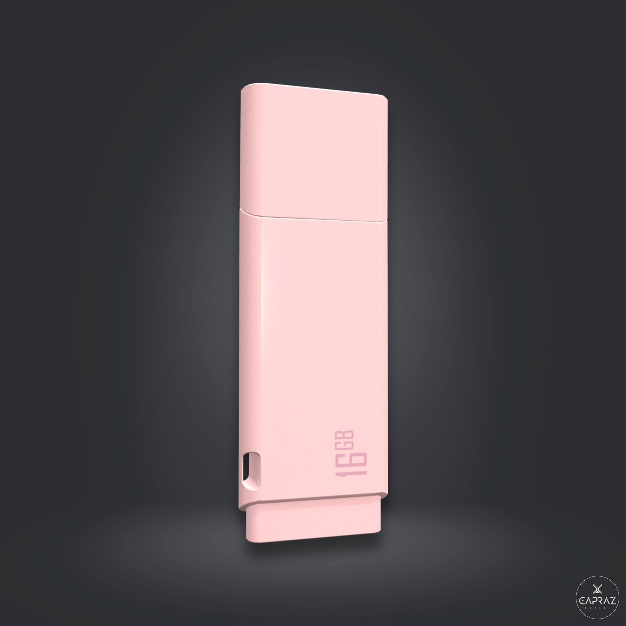 USB Flash Data Traveler - RC - Game Ready Low-poly 3D model_26