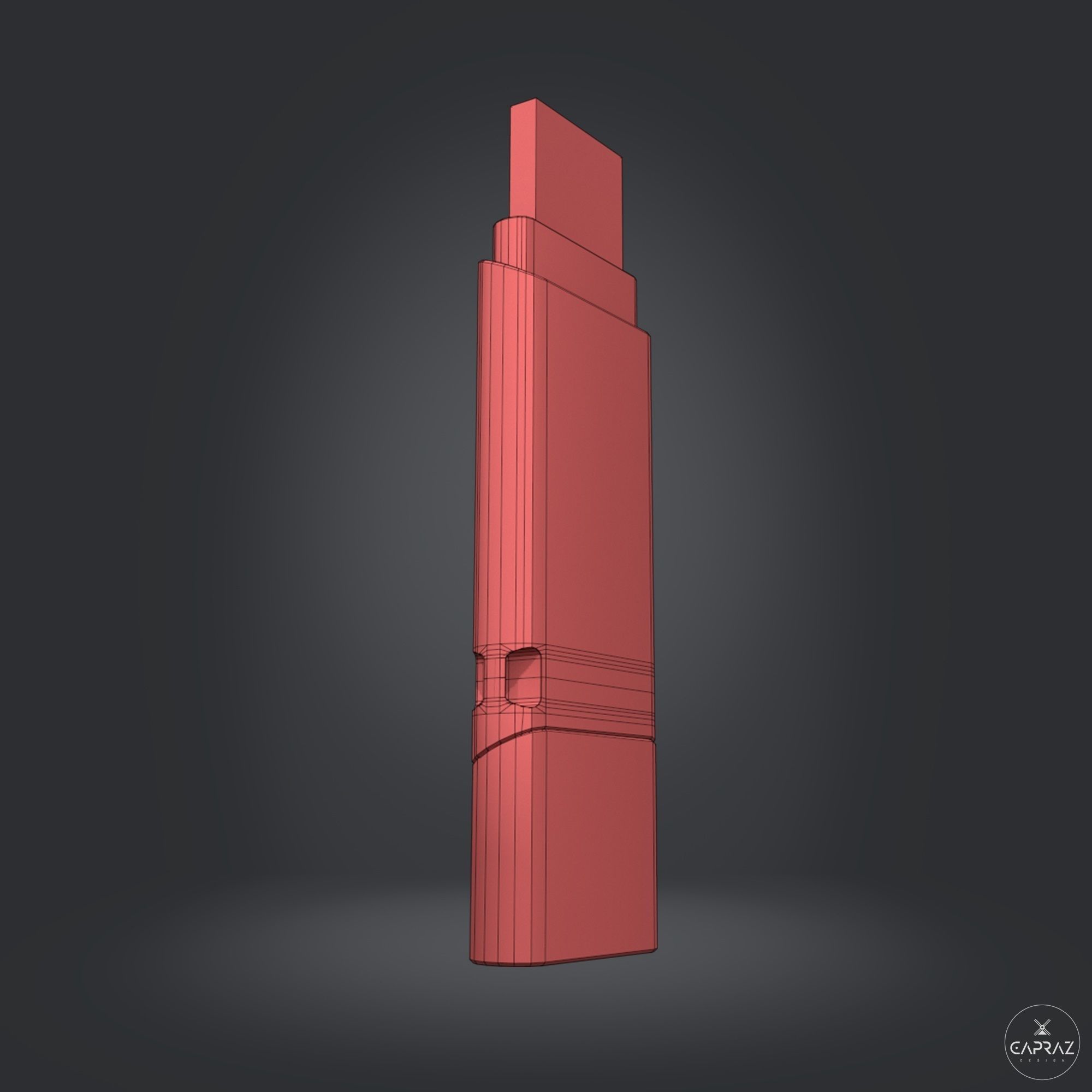 USB Flash Data Traveler - RC - Game Ready Low-poly 3D model_15