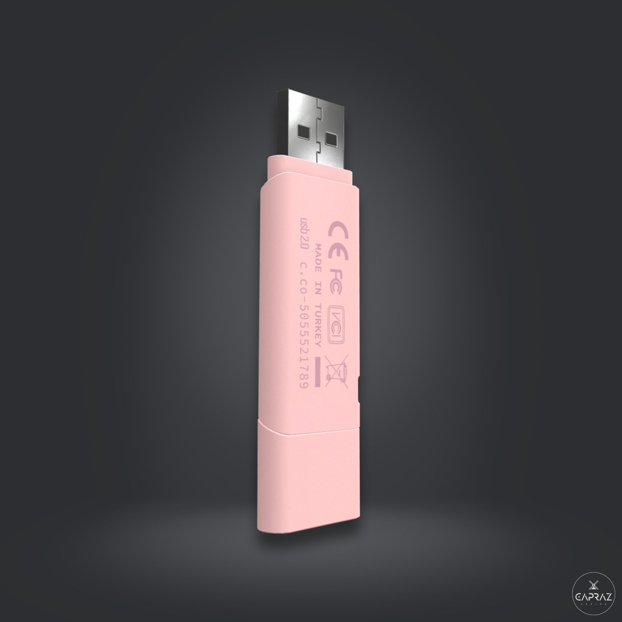 USB Flash Data Traveler - RC - Game Ready Low-poly 3D model_10