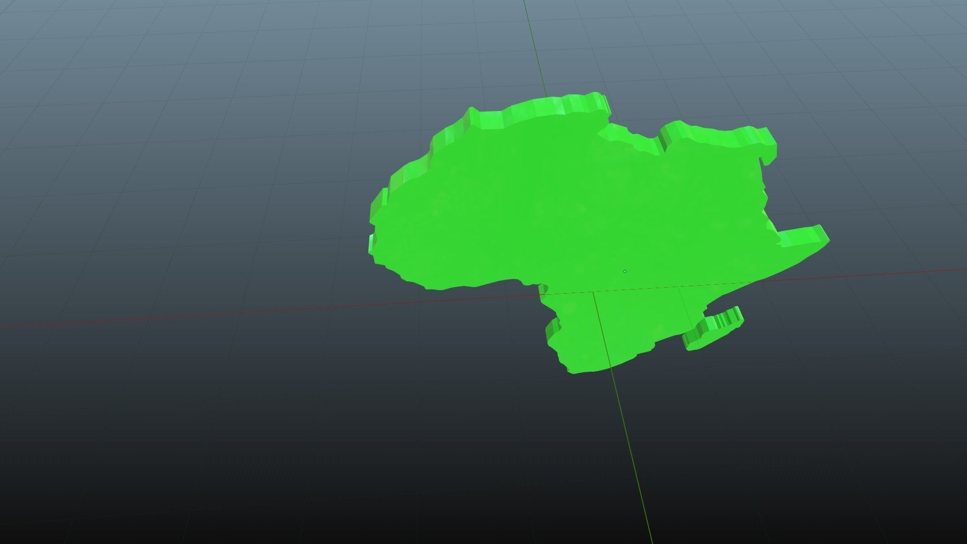 Africa map symbols Low-poly 3D model_3