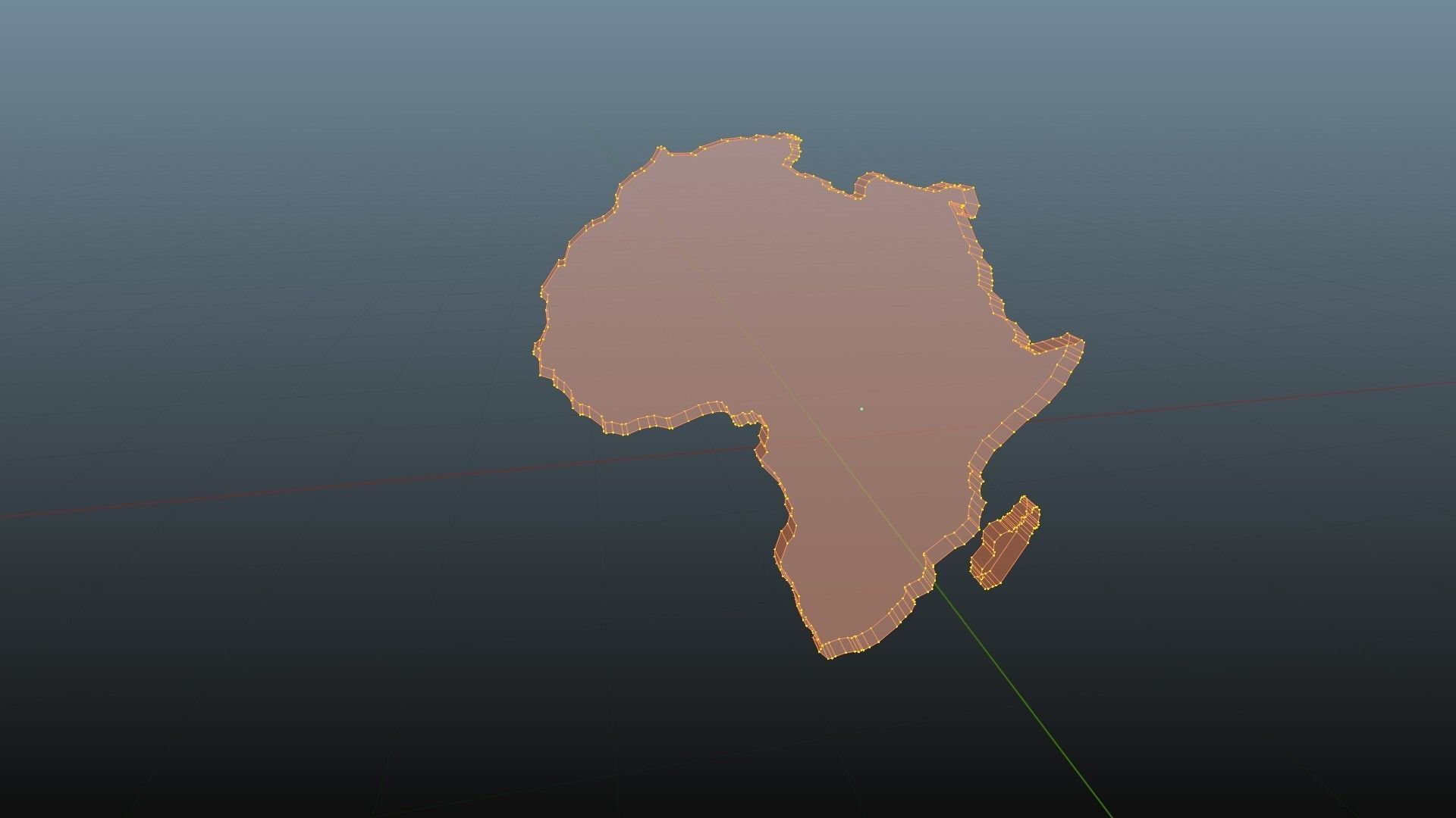 Africa map symbols Low-poly 3D model_6