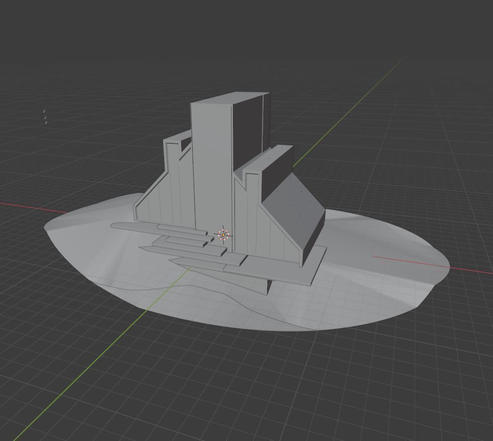 Modern Tree House 3 Low-poly 3D model_10