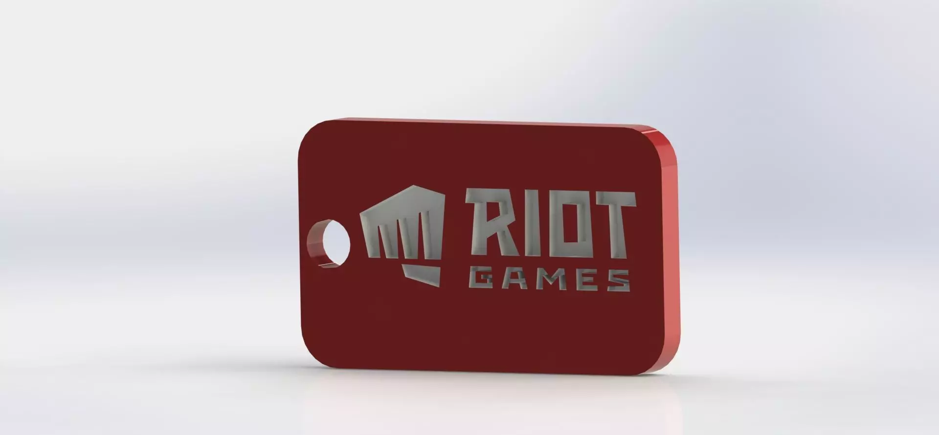 Riot Games new logo keychain League of Legends 3D models Free 3D print model