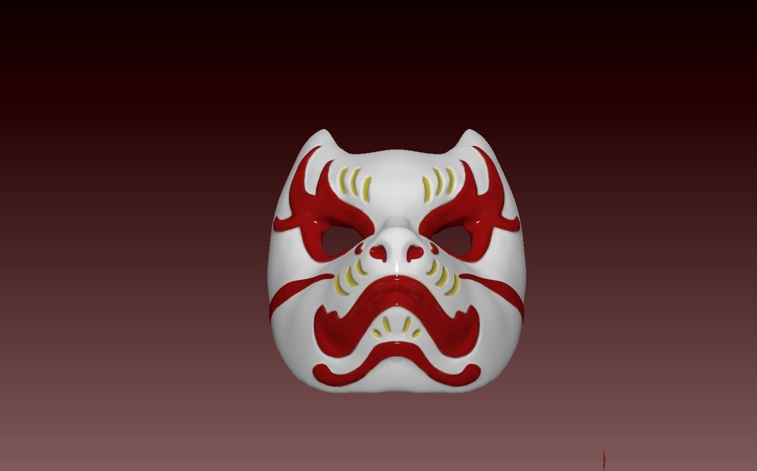 Ghost Of Tsushima - Tomoe Kitsune Mask 3D print model_1