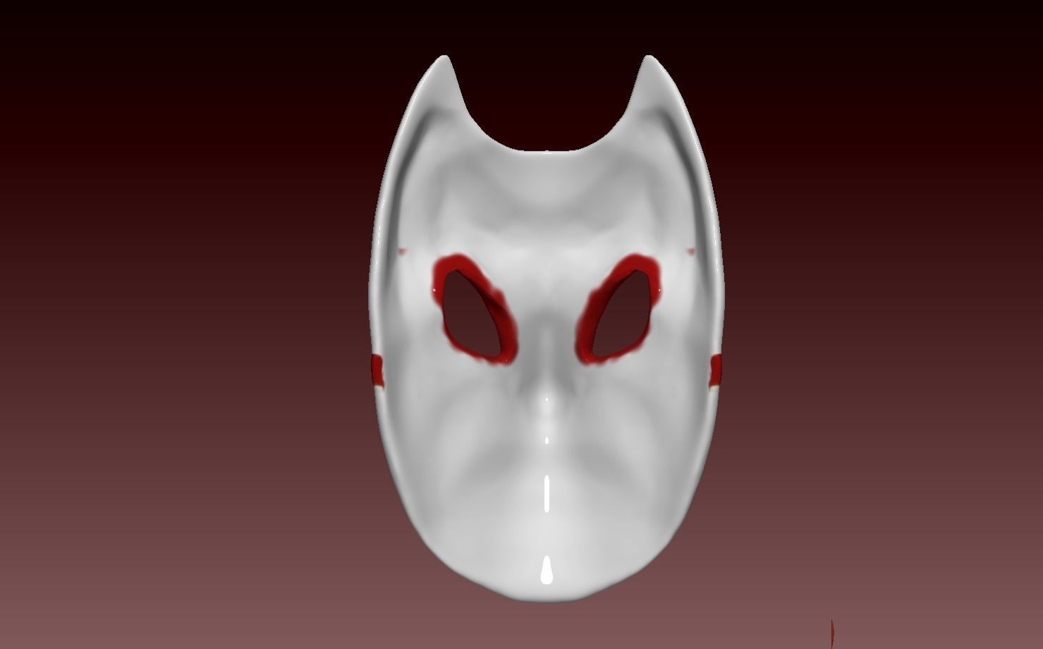 Ghost Of Tsushima - Tomoe Kitsune Mask 3D print model_5