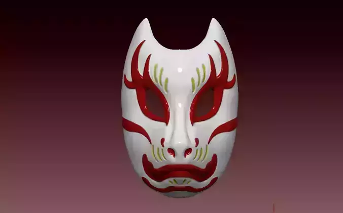 Ghost Of Tsushima - Tomoe Kitsune Mask 3D print model