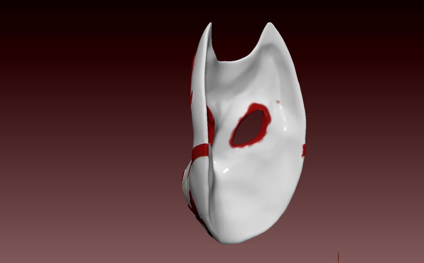 Ghost Of Tsushima - Tomoe Kitsune Mask 3D print model_6