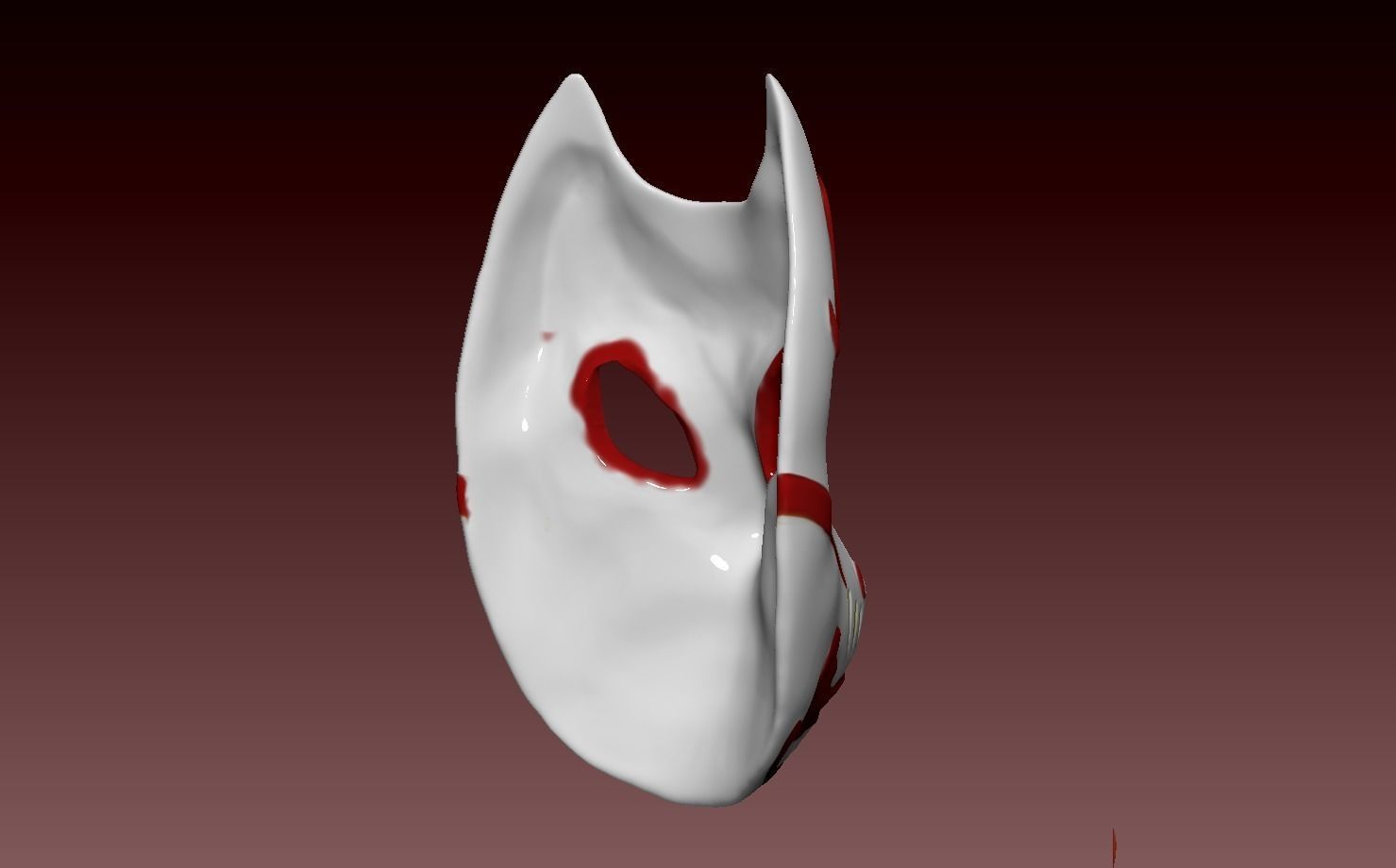 Ghost Of Tsushima - Tomoe Kitsune Mask 3D print model_4