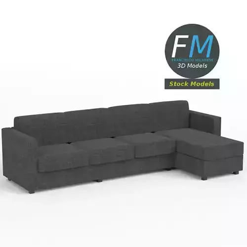 4 seat sofa with chaise longue