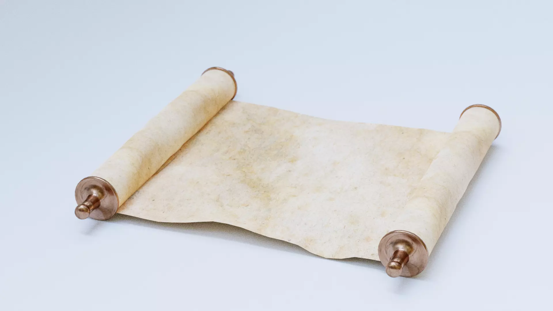 Old Scroll 3D model PBR 3D model_0