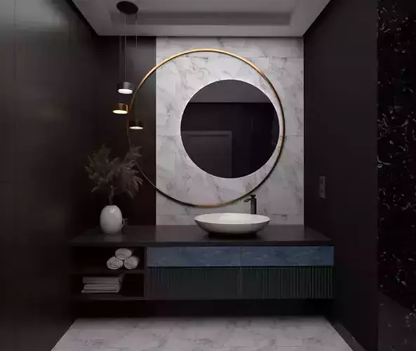 Bathroom Interior  3D model Bathroom Interior  3D model