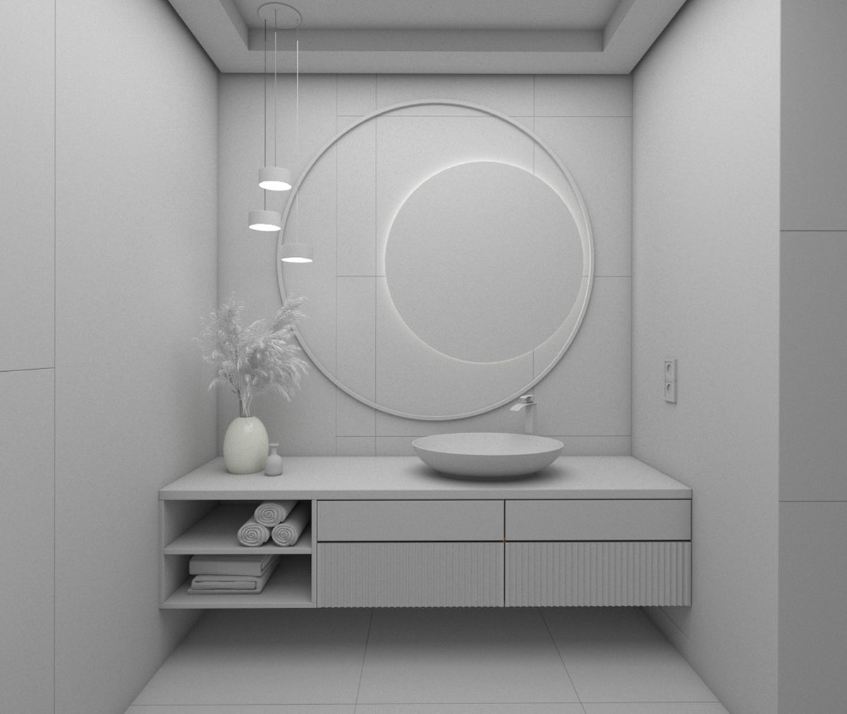 Bathroom Interior  3D model_3