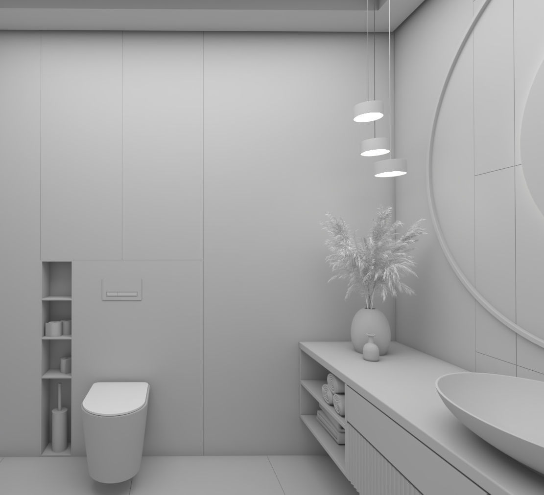 Bathroom Interior  3D model_4