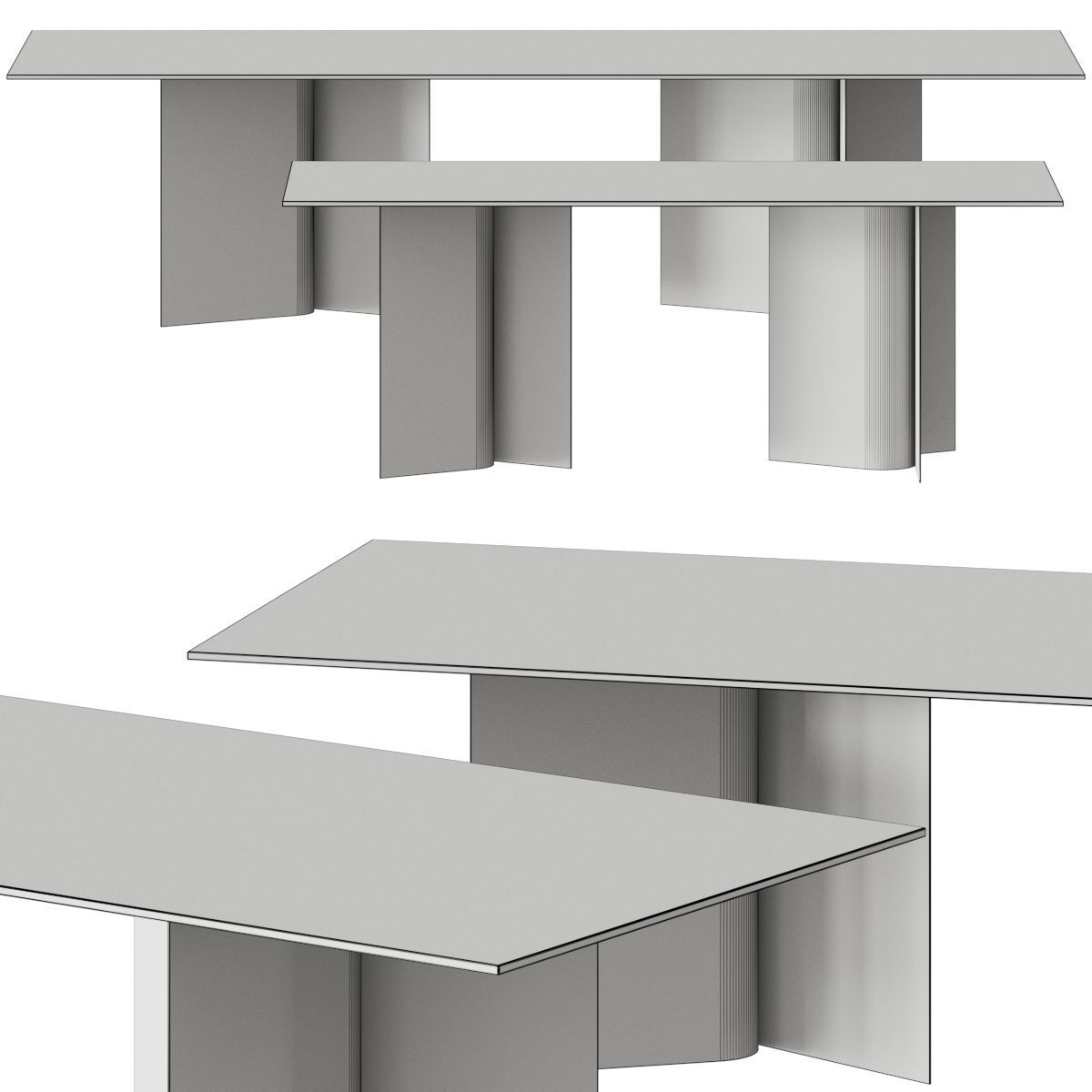 Ross Gardam Breeze Dining Tables 3D model_1