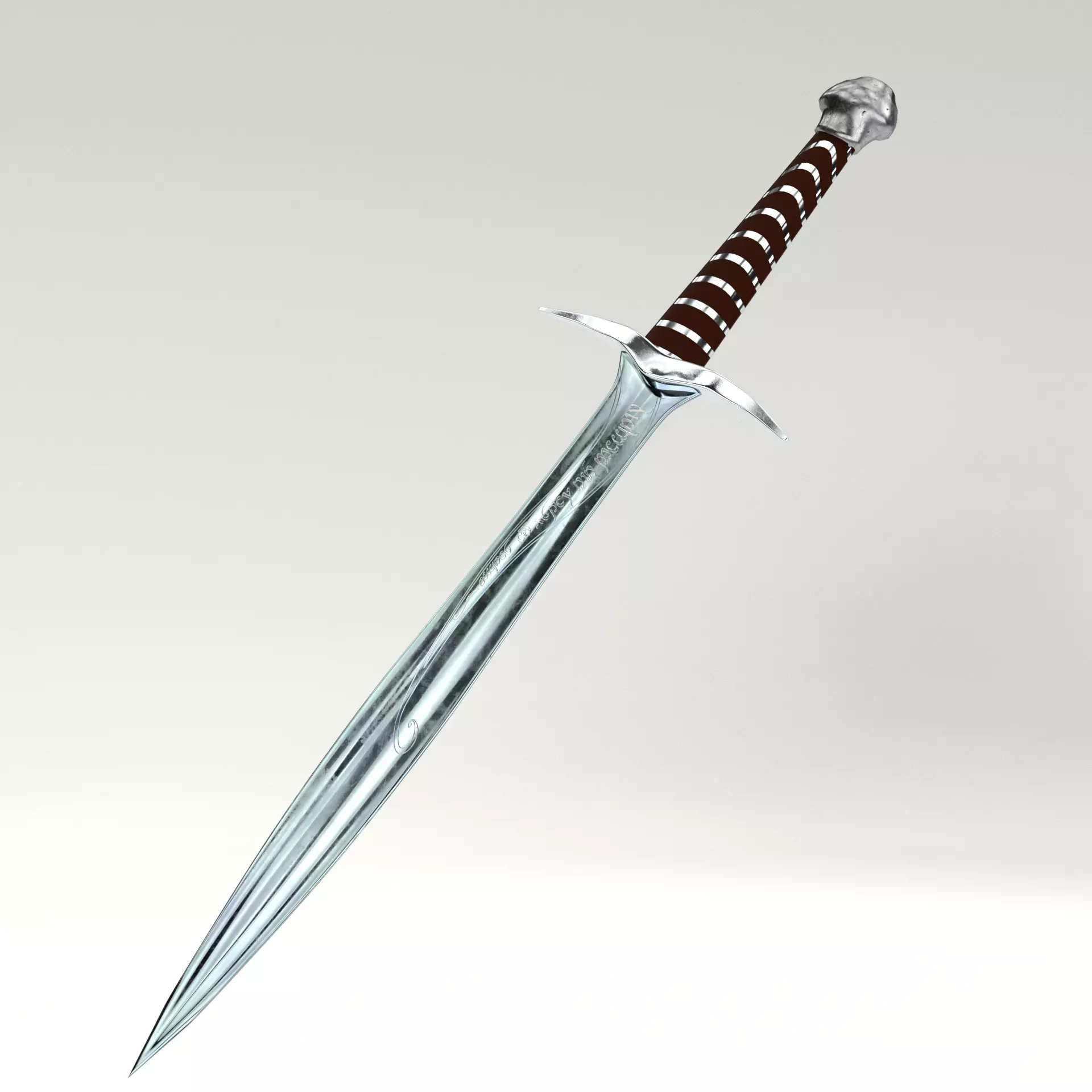 Sting Bilbo Sword 3D PBR model Low-poly 3D model