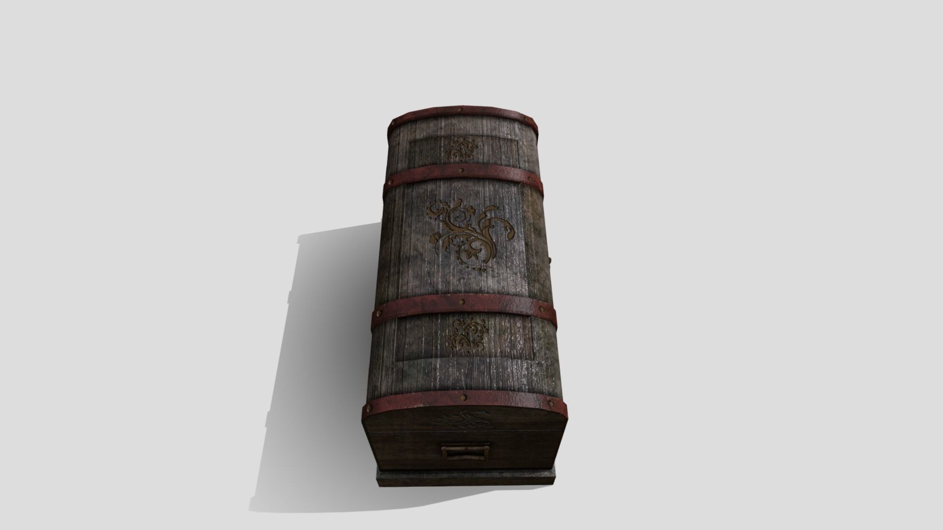 Fantasy Trunk Low-poly 3D model_6
