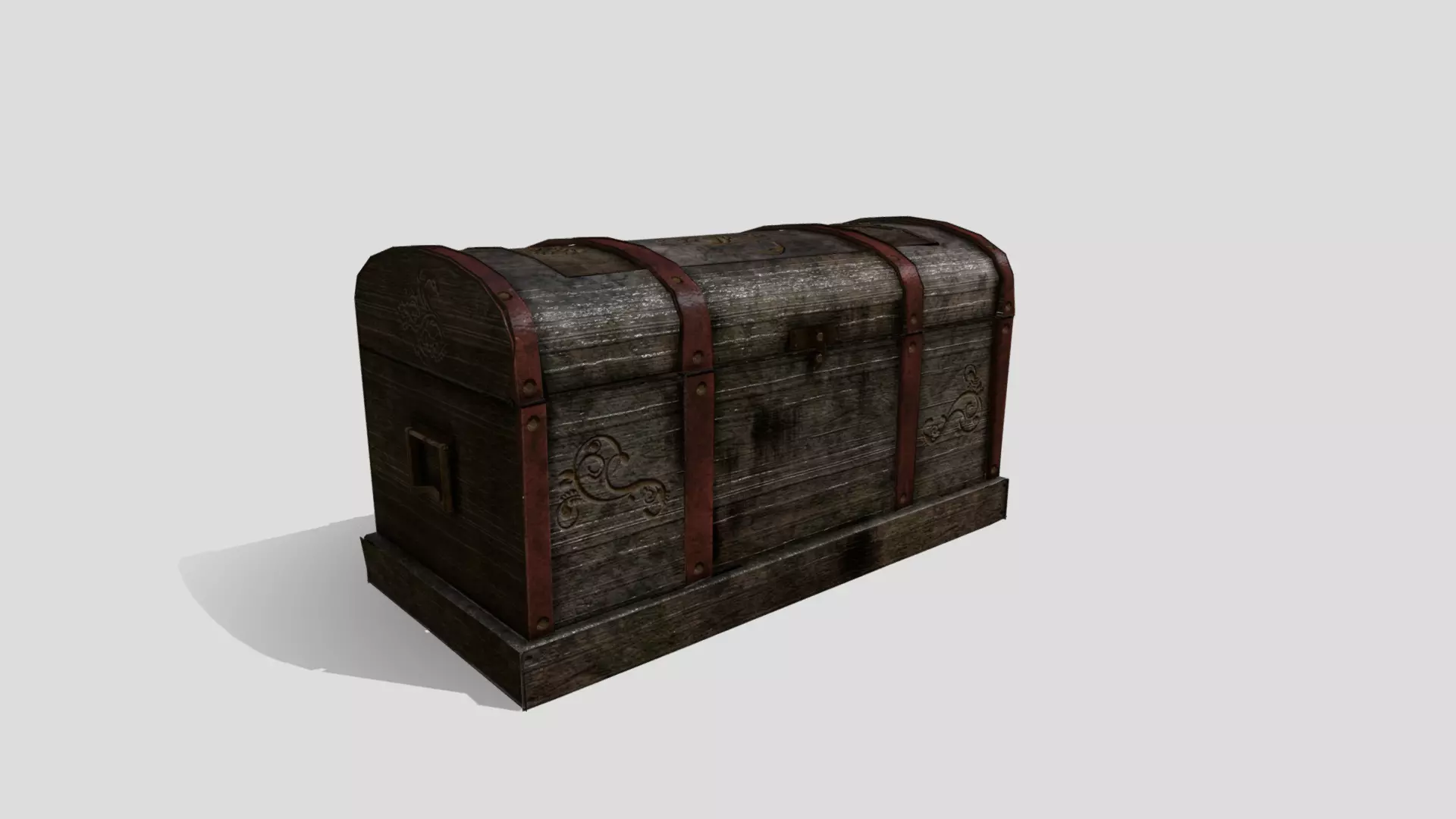 Fantasy Trunk Low-poly 3D model_0
