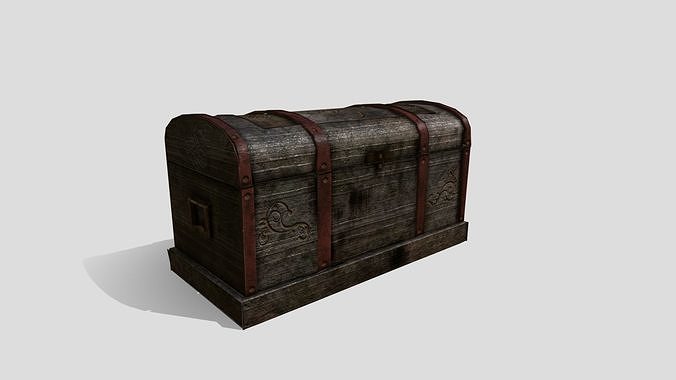 Fantasy Trunk Low-poly 3D model