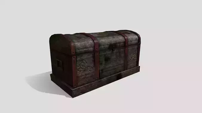Fantasy Trunk Low-poly 3D model