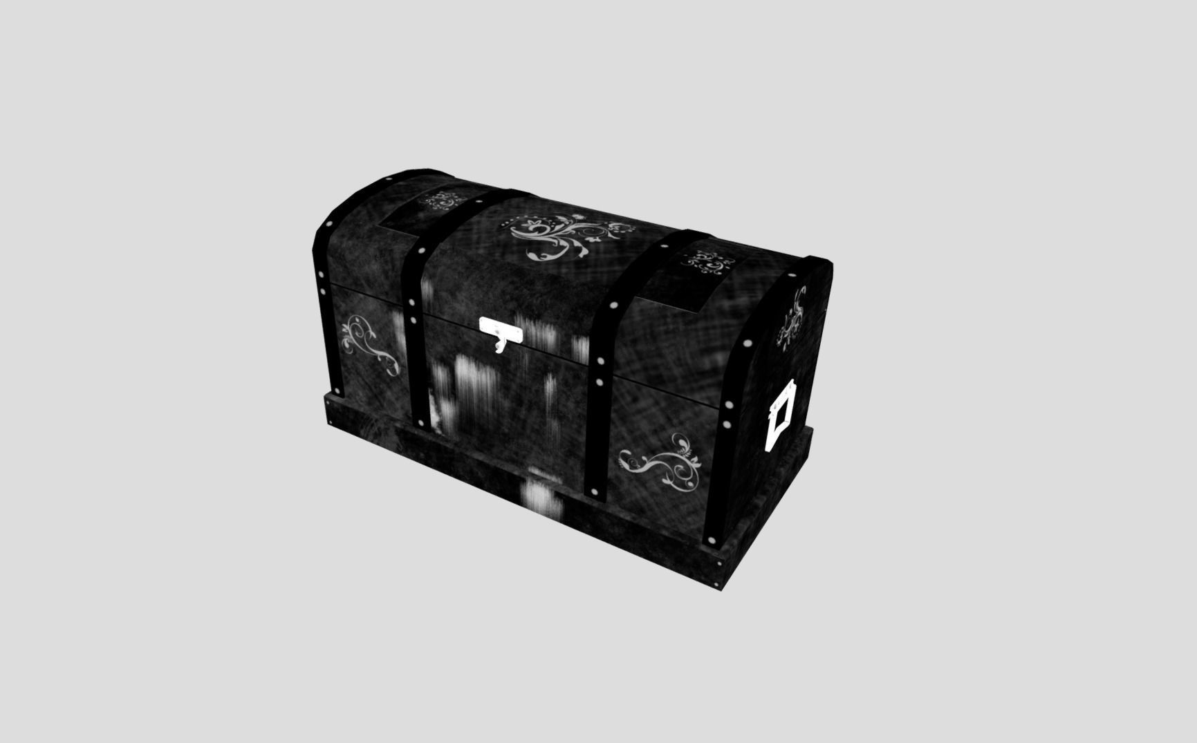 Fantasy Trunk Low-poly 3D model_12